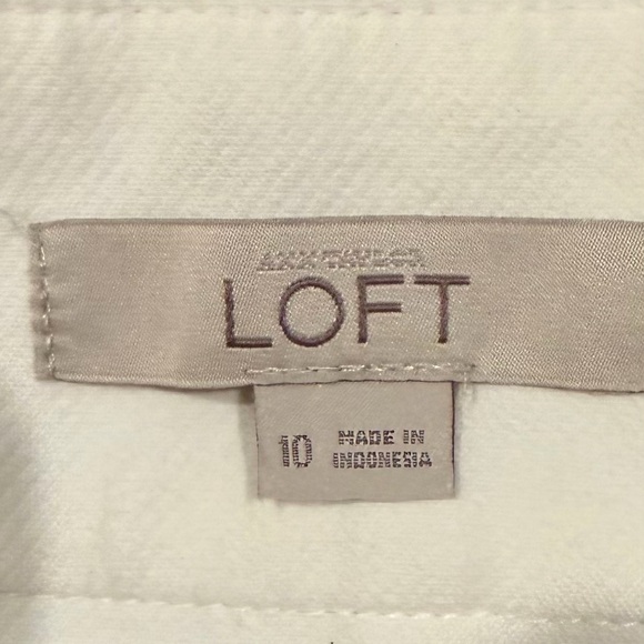 LOFT white shirt skirt size 10 - Picture 3 of 4